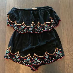 Strapless boho romper from Grey Suede, in good condition!